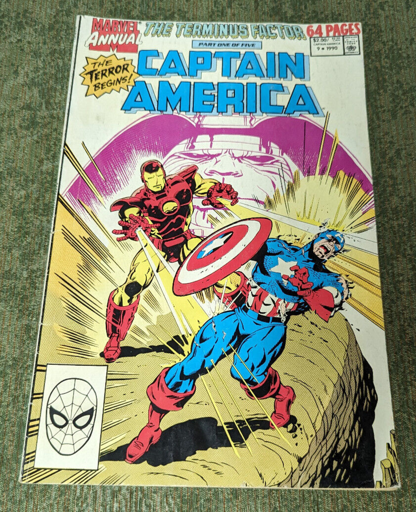 Captain America Annual #9 (1990, Marvel Comics) Part One / Iron Man Viper Capcom