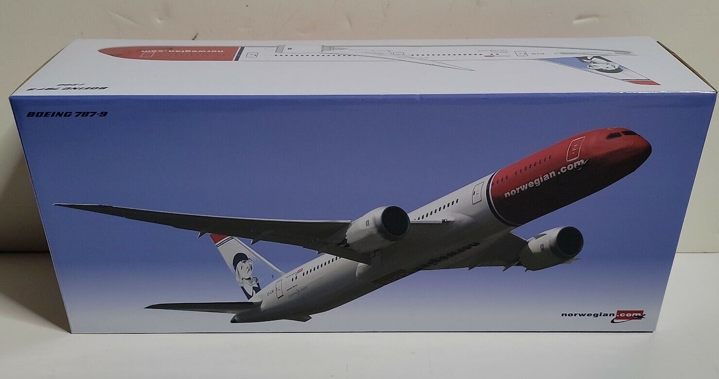 Norwegian Boeing 787-9 Pacmin Scale 1/200 Greta Garbo Dreamliner New