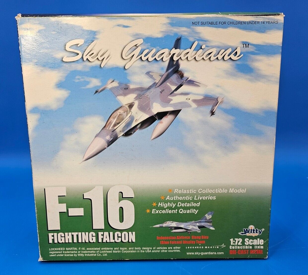 Witty Sky Guardians F-16C Fighting Falcon Indonesian AF Blue Falcon Display Team