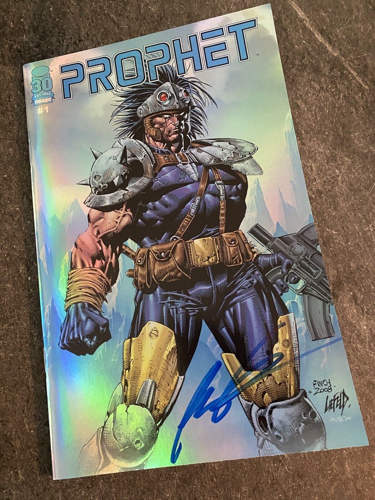 Foil Prophet Remastered Edition #1 NM; Image Finch. Signed By Rob Liefeld