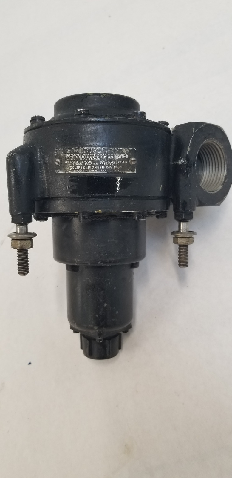 Vintage Bendix Eclipse AF48-2726 Transmitter Meter Fuel Flow Type A-7
