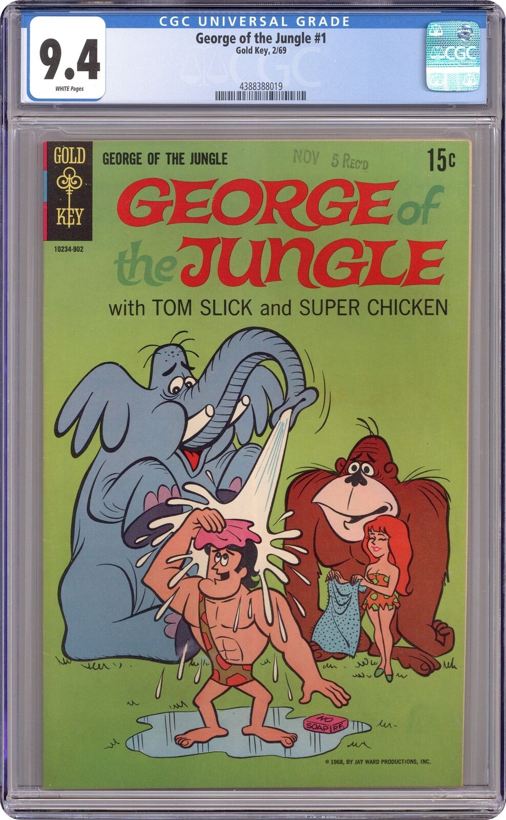 George of the Jungle #1 CGC 9.4 1969 4388388019