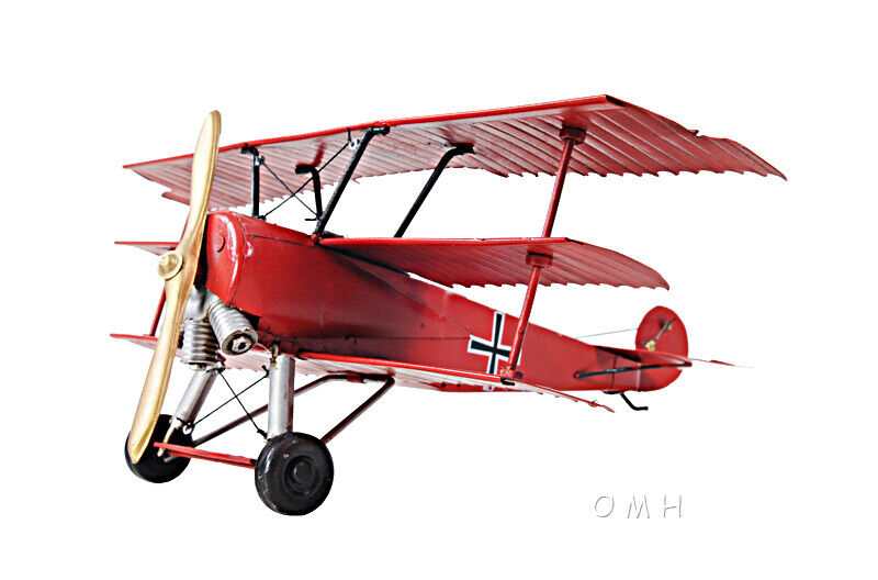 1917 Red Baron Fokker Triplane  iron Model Plane