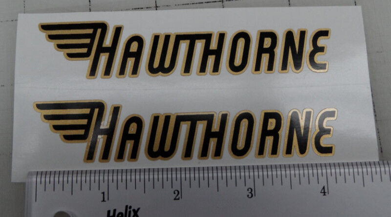 Hawthorne tank decals Black with Gold outline