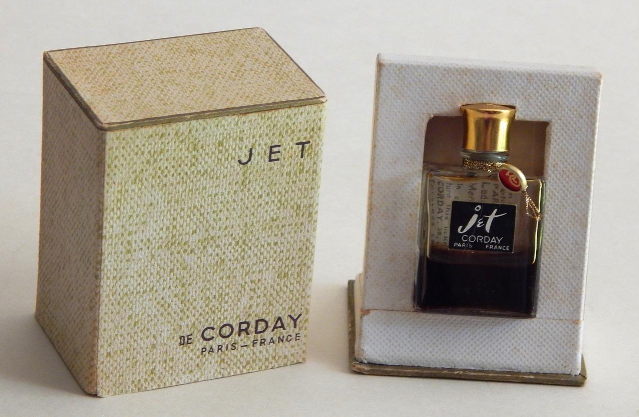 Vintage Jet Perfume by Corday ¼ Fl Oz in Box w interior Rubber Stopper