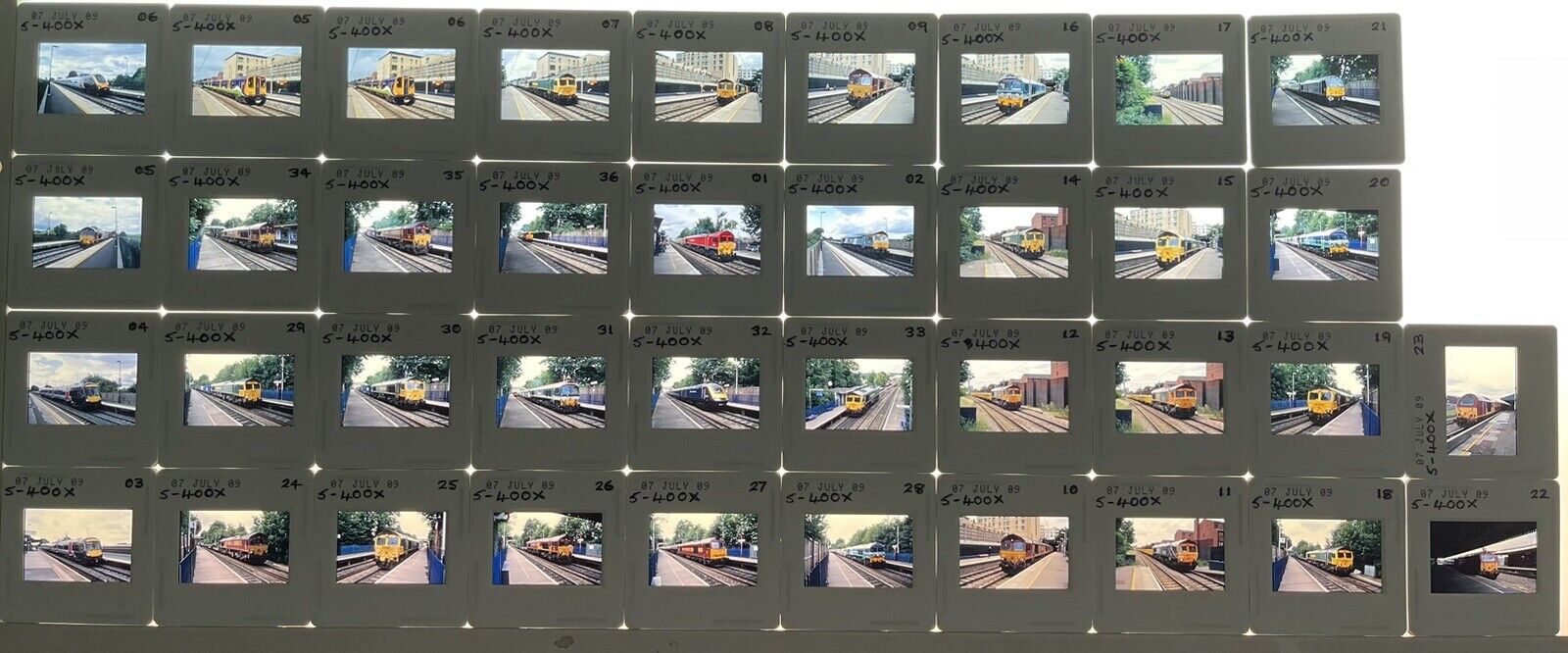 Original 35mm Train Slides X 38 Finchley & Others Free UK Post Dated 2009 (B148)