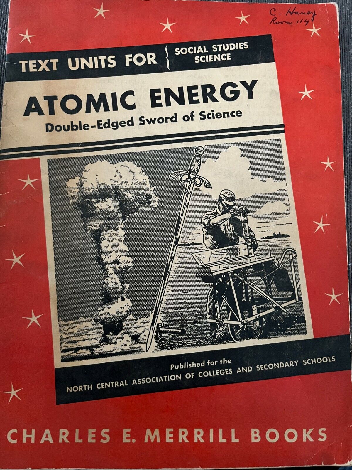 1955 Atomic Energy Double Edged Sword of Science Merrill Books Nuclear
