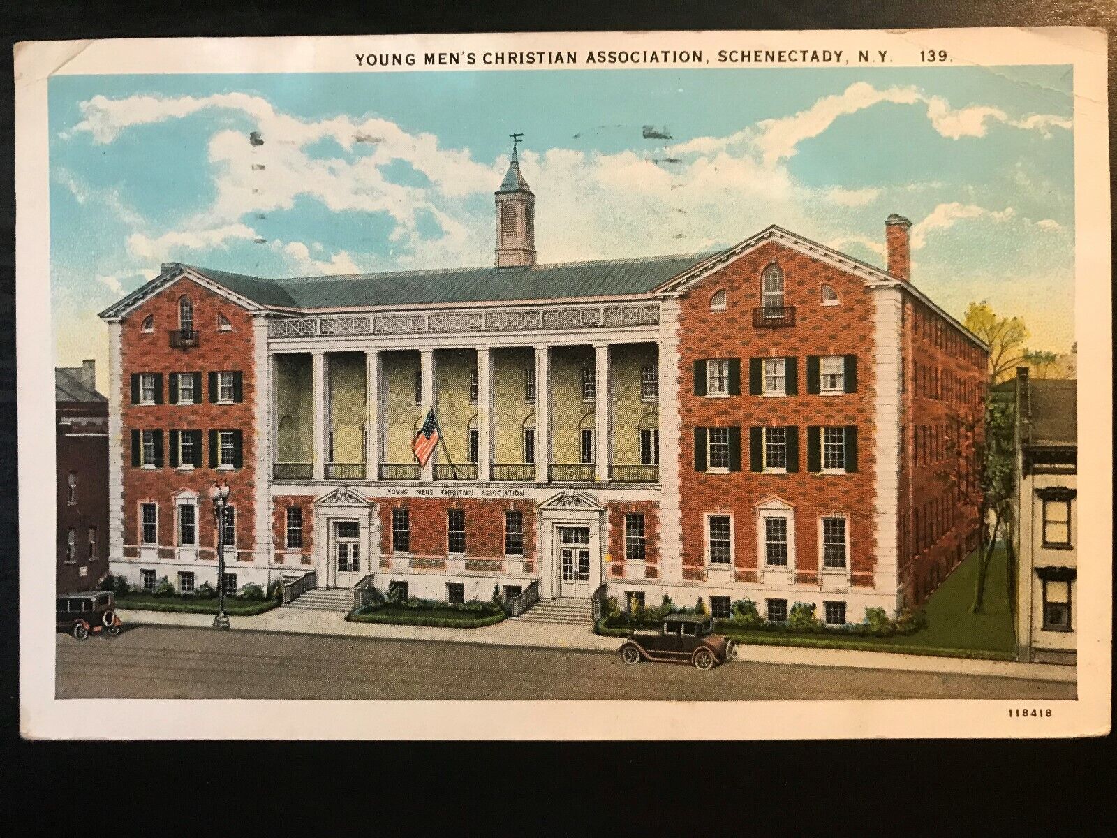 Vintage Postcard 1929 Young Men\'s Christian Association (YMCA) Schenectady N.Y.