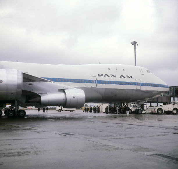 Pan American Airways Massive New Boeing 747 Jumbo Jet At Heath- 1970 Old Photo 3