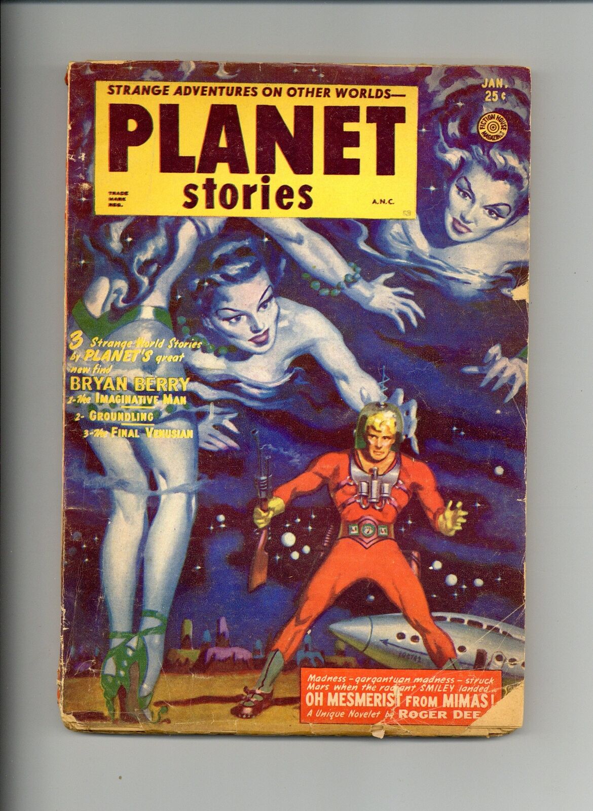 Planet Stories Pulp Jan 1953 Vol. 5 #10 VG
