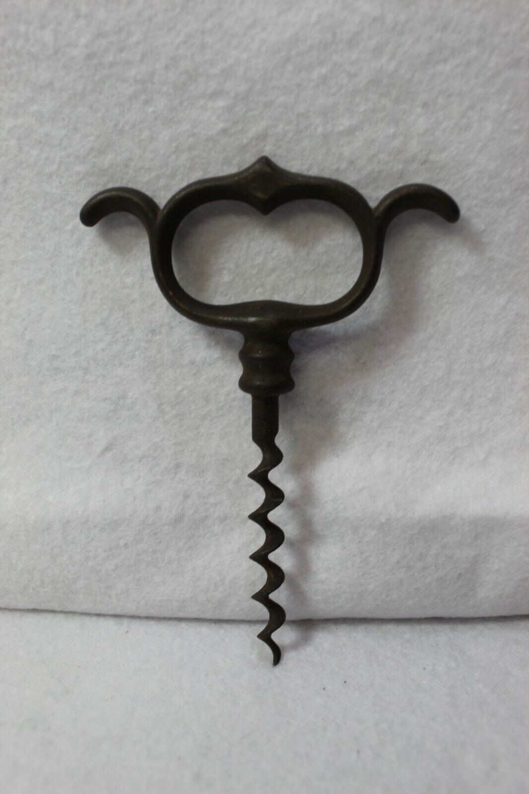ANTIQUE CAST IRON Corkscrew Cork Screw Solid Steal 19TH CENTURY 4 3/4\