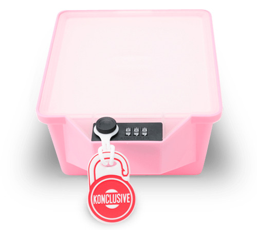 Konclusive Container |Anti - Theft & Tampering Lunchbox with A Lock  