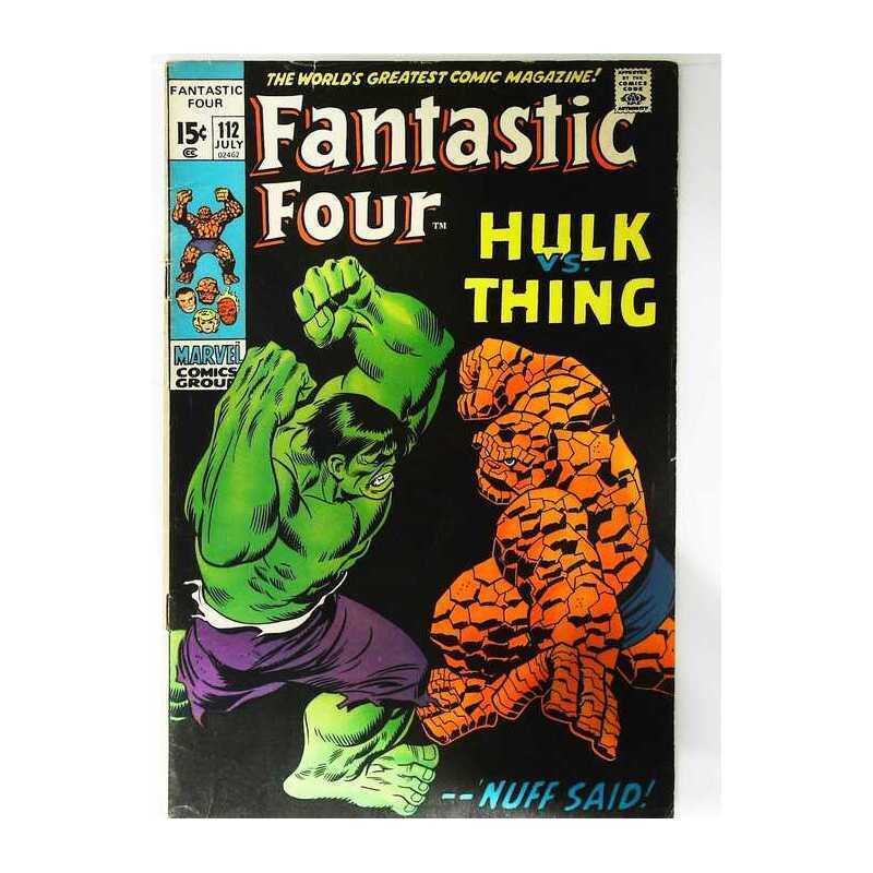 Fantastic Four (1961 series) #112 in Fine minus condition. Marvel comics [s\\