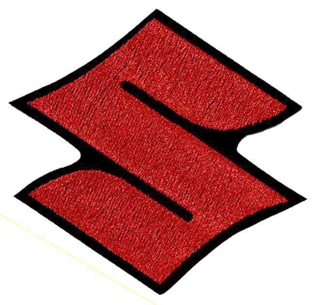 Suzuki S Embroidered Red Patch - Suzuki - Hayabusa - GSXR