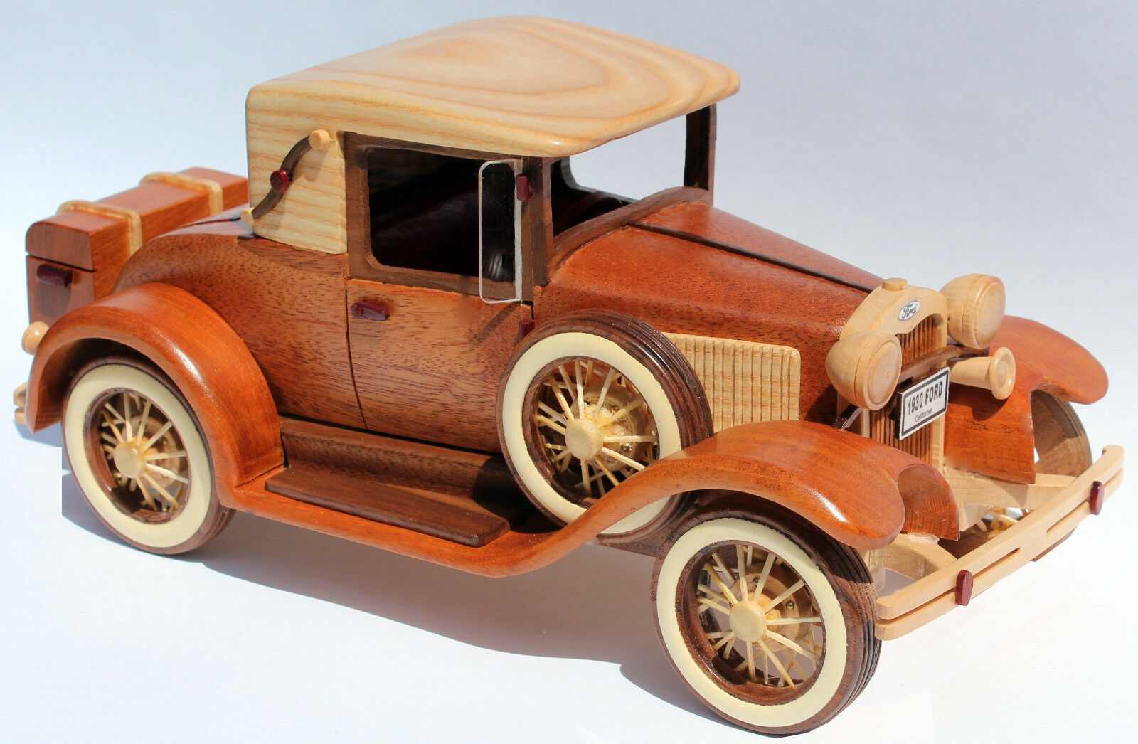 Woodworking plan for a makings 1930 Ford Model A automobile            