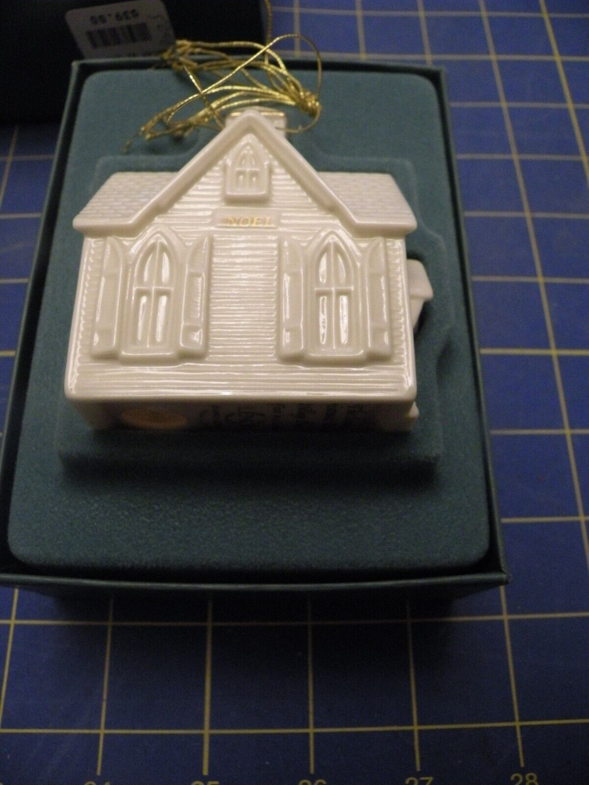 Lenox China Christmas Ornament Village Noel Church First In A Series Boxed VTG