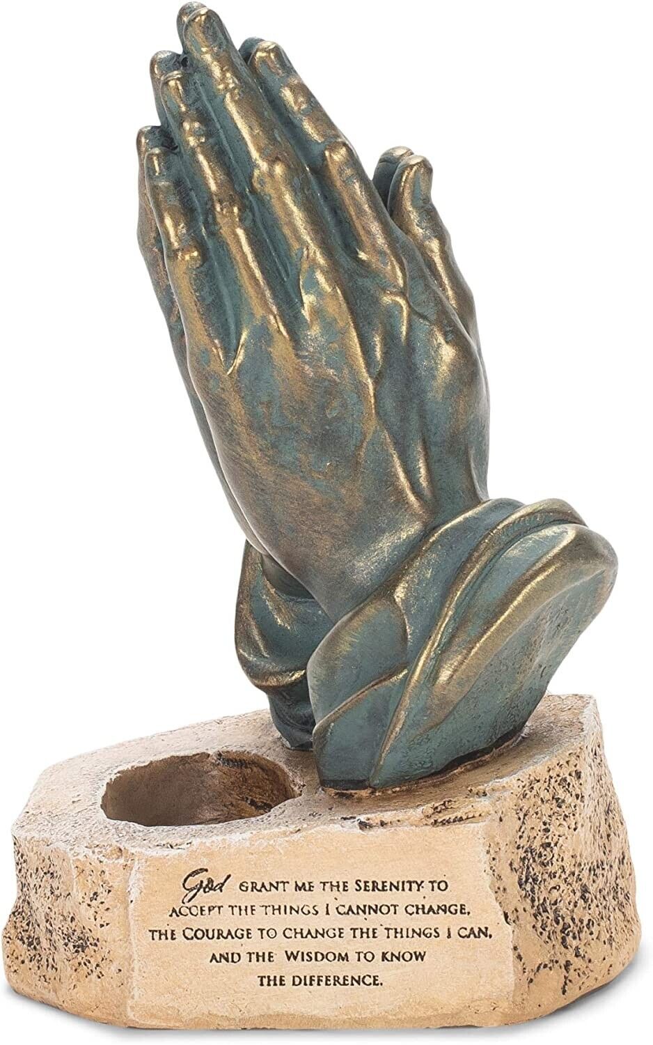 Tabletop Rosary Holder Praying Hands, 6.25-inches High