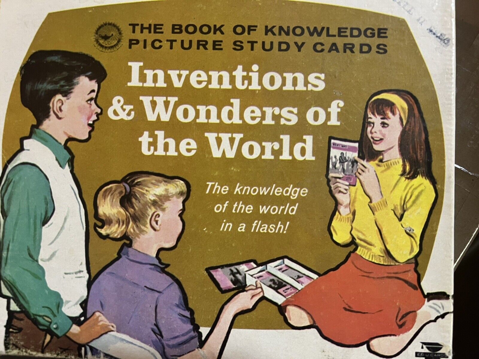 VINTAGE FlashCards WONDERS Of The WORLD Science, Technology Quaint