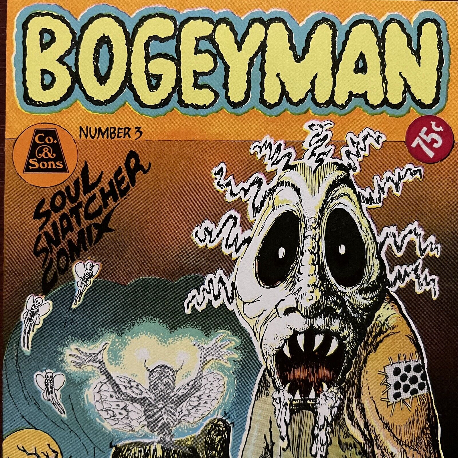 Bogeyman #3 (Orange) 1970 Co & Sons Greg Irons Rick Griffin Underground Comix 👀