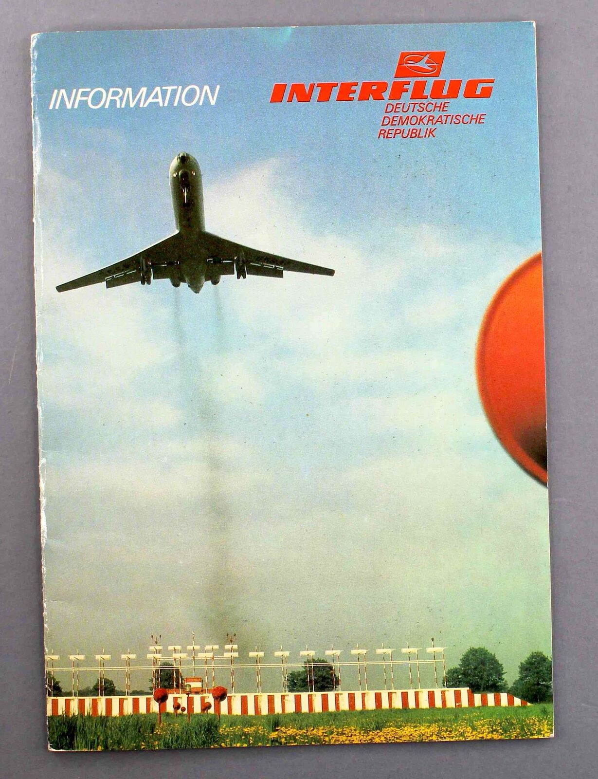 INTERFLUG INFORMATION AIRLINE INFLIGHT MAGAZINE AUGUST 1984 IL62 IL18 SEAT MAPS