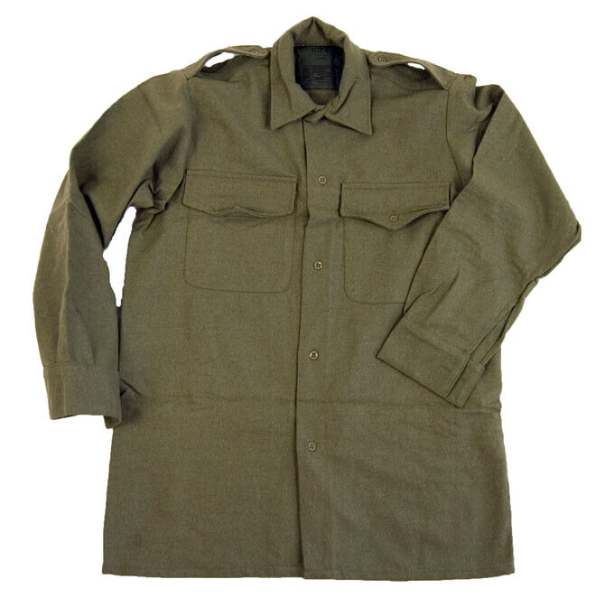 British KF Shirt Workwear Workshirt Vintage 100% Melton Wool Chore Jacket VTG