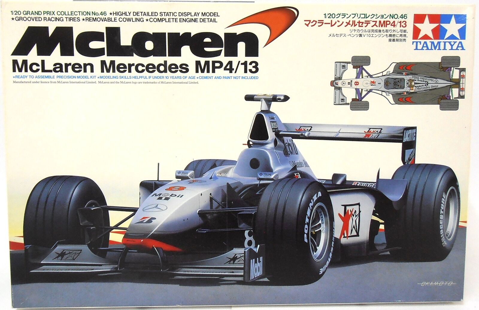 Tamiya 120 F1 McLaren MERCEDES Mp413 Model No.46