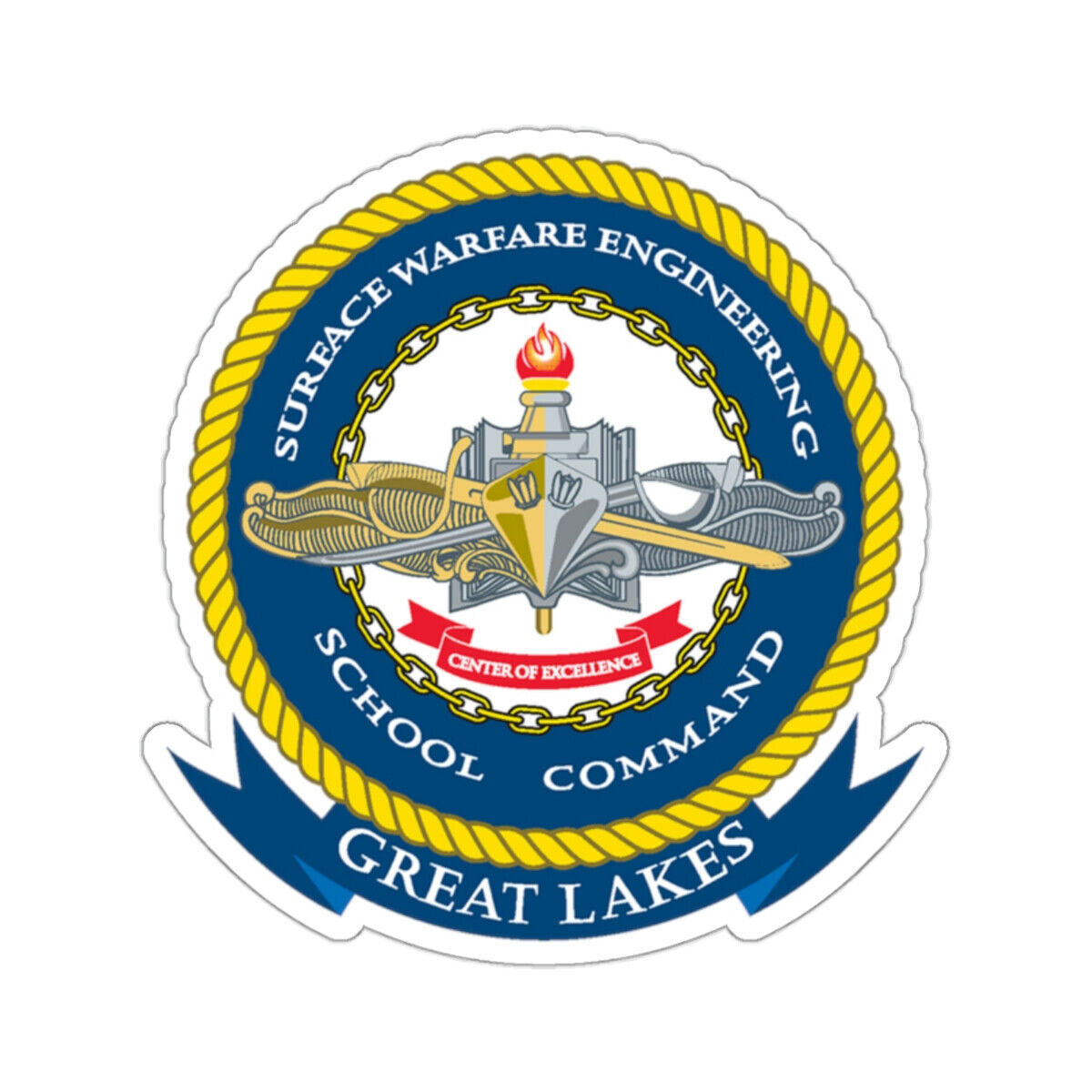 SWESC Great Lakes (U.S. Navy) STICKER Vinyl Die-Cut Decal