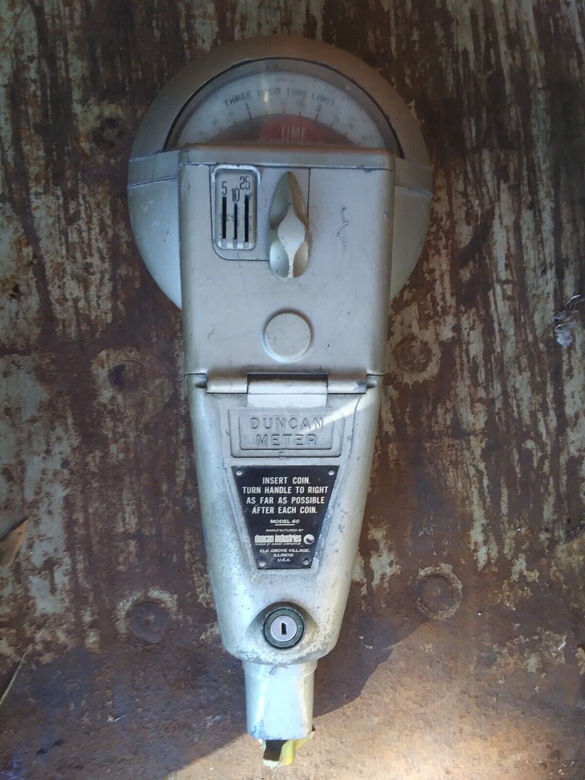 Vintage Duncan Parking Meter, Duncan 60 original -faded