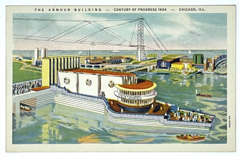 1934 The Armour Building Century of Progress Chicago Illinois IL Postcard