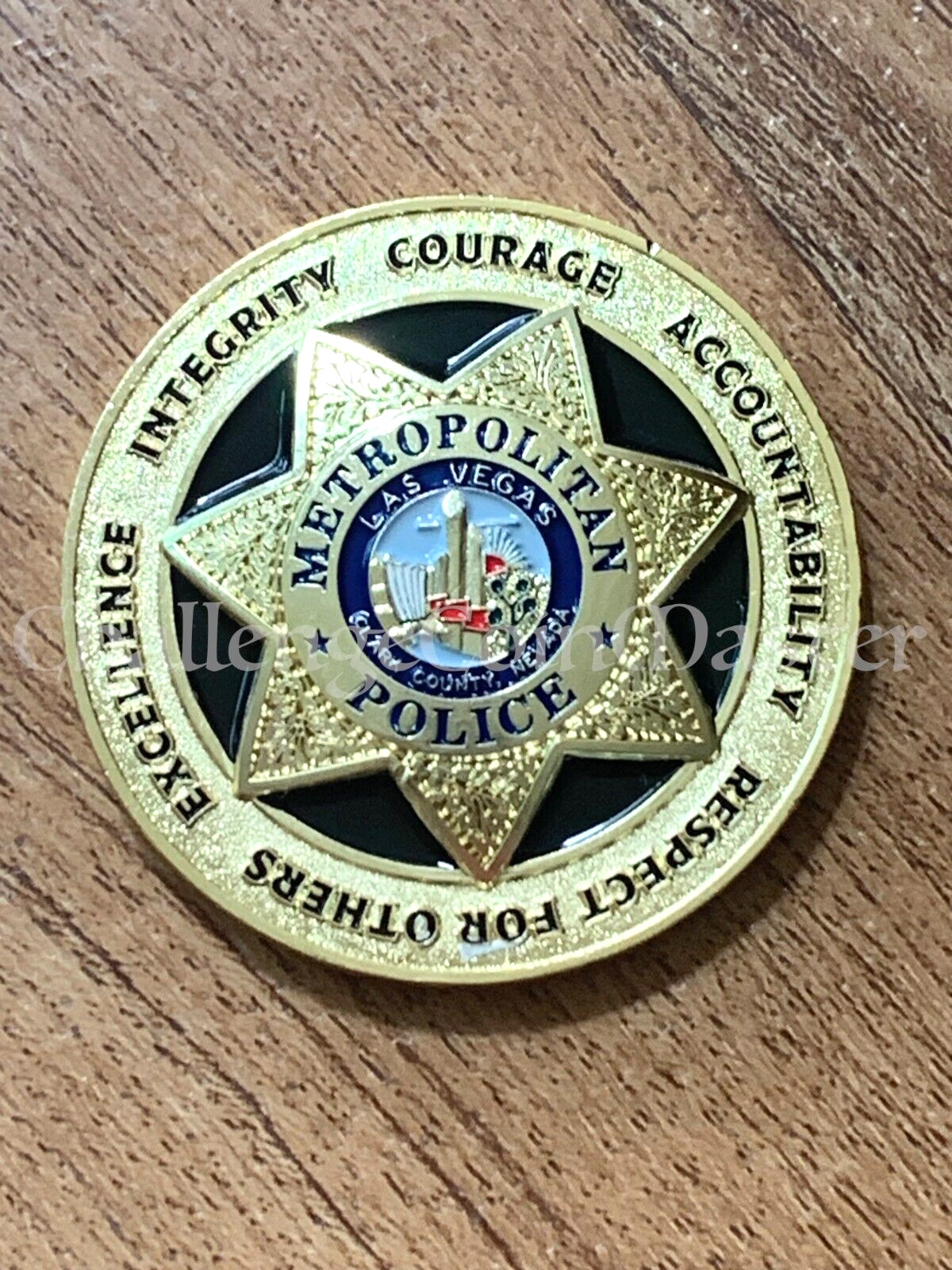 E88 Las Vegas Metropolitan Police Department Oath of Honor Challenge Coin