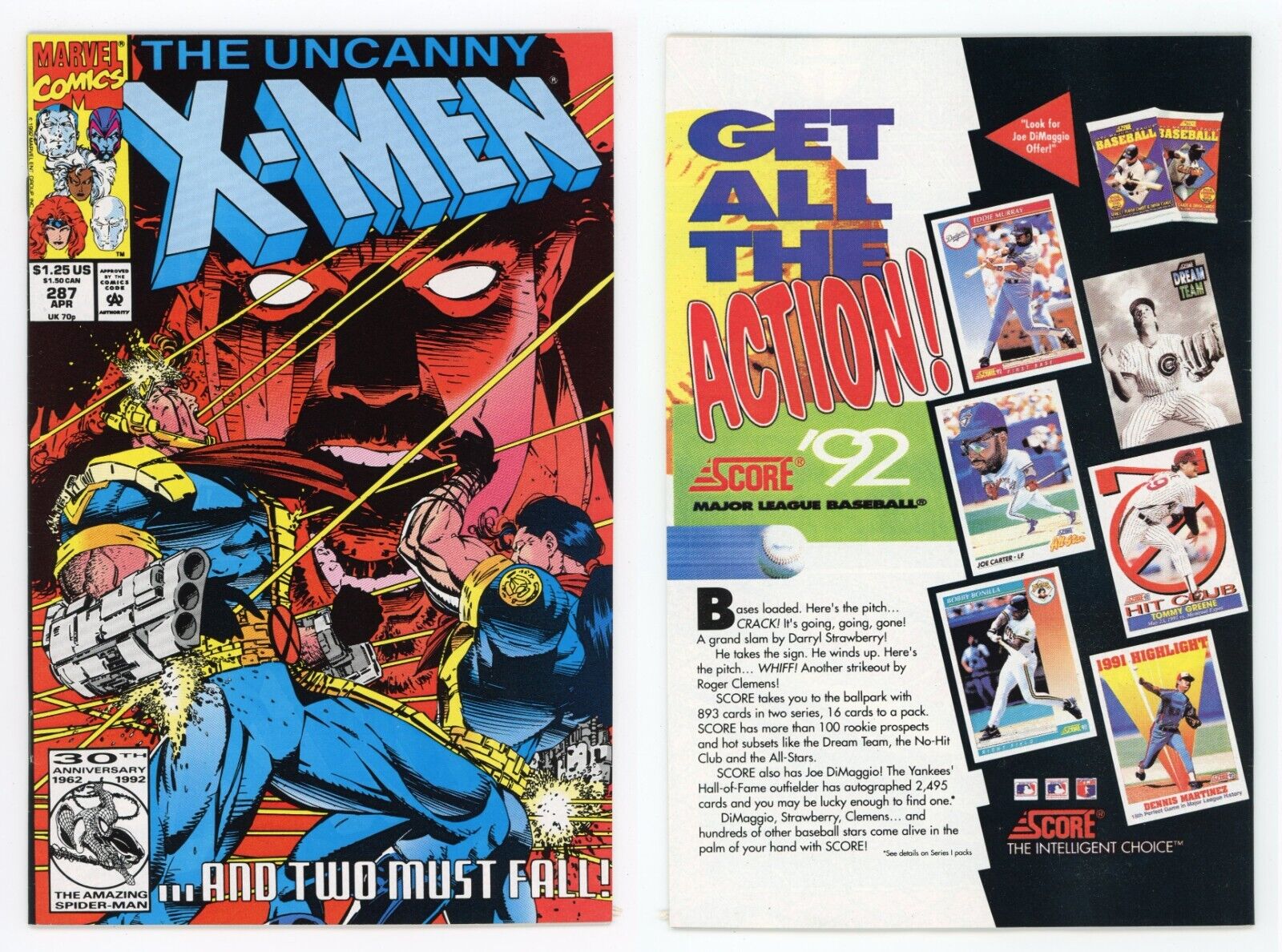 Uncanny X-Men #287 (NM- 9.2) Origin of Bishop KEY ISSUE Jim Lee 1992 Marvel