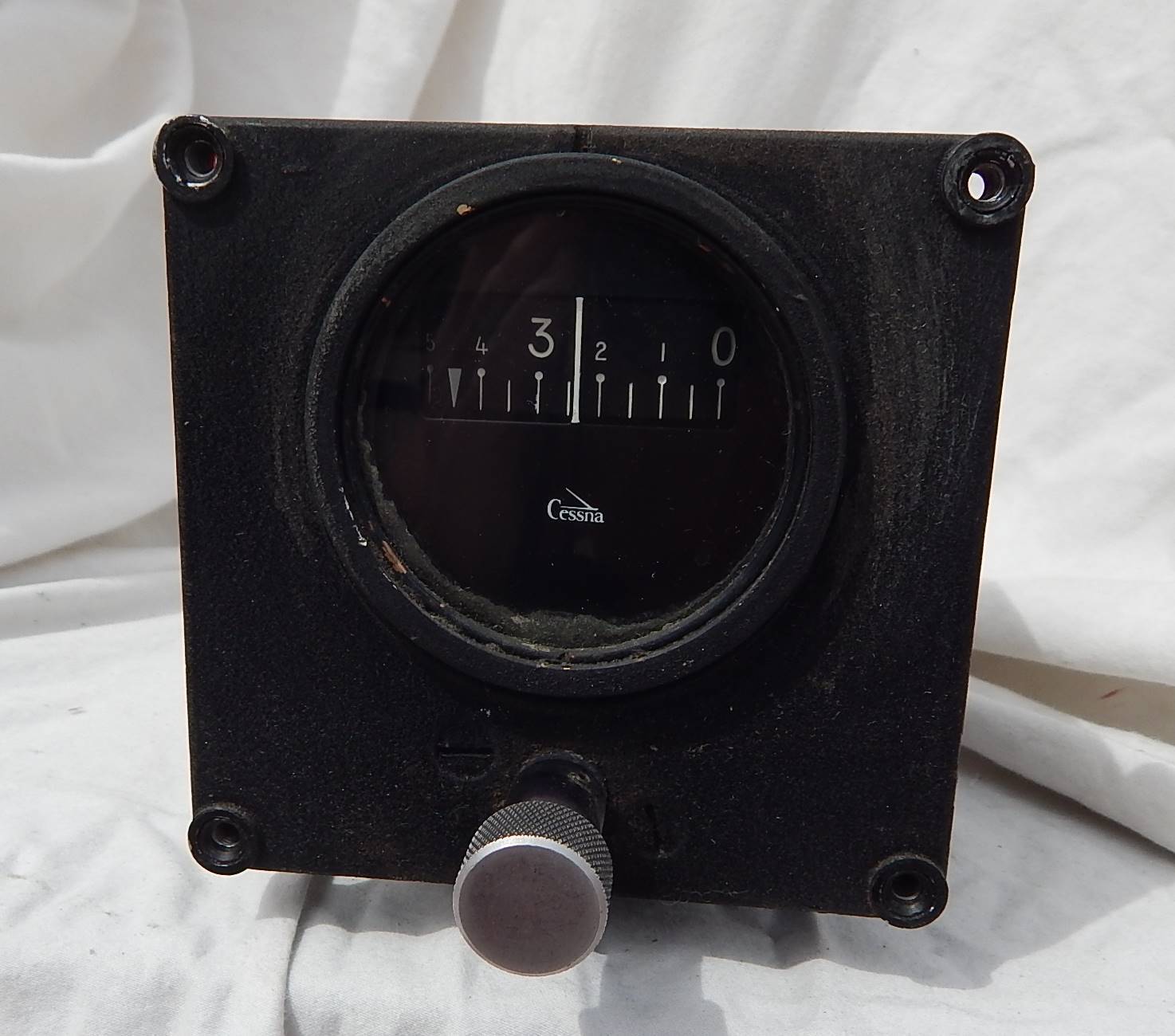 Vintage Cessna Marked Directional Gyro Compass Indicator Gauge Instrument
