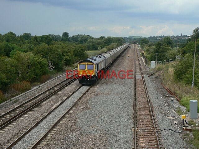 PHOTO  COAL TRAIN ON THE EREWASH VALLEY LINES LOOKING NORTH FROM THE FOOTBRIDGE