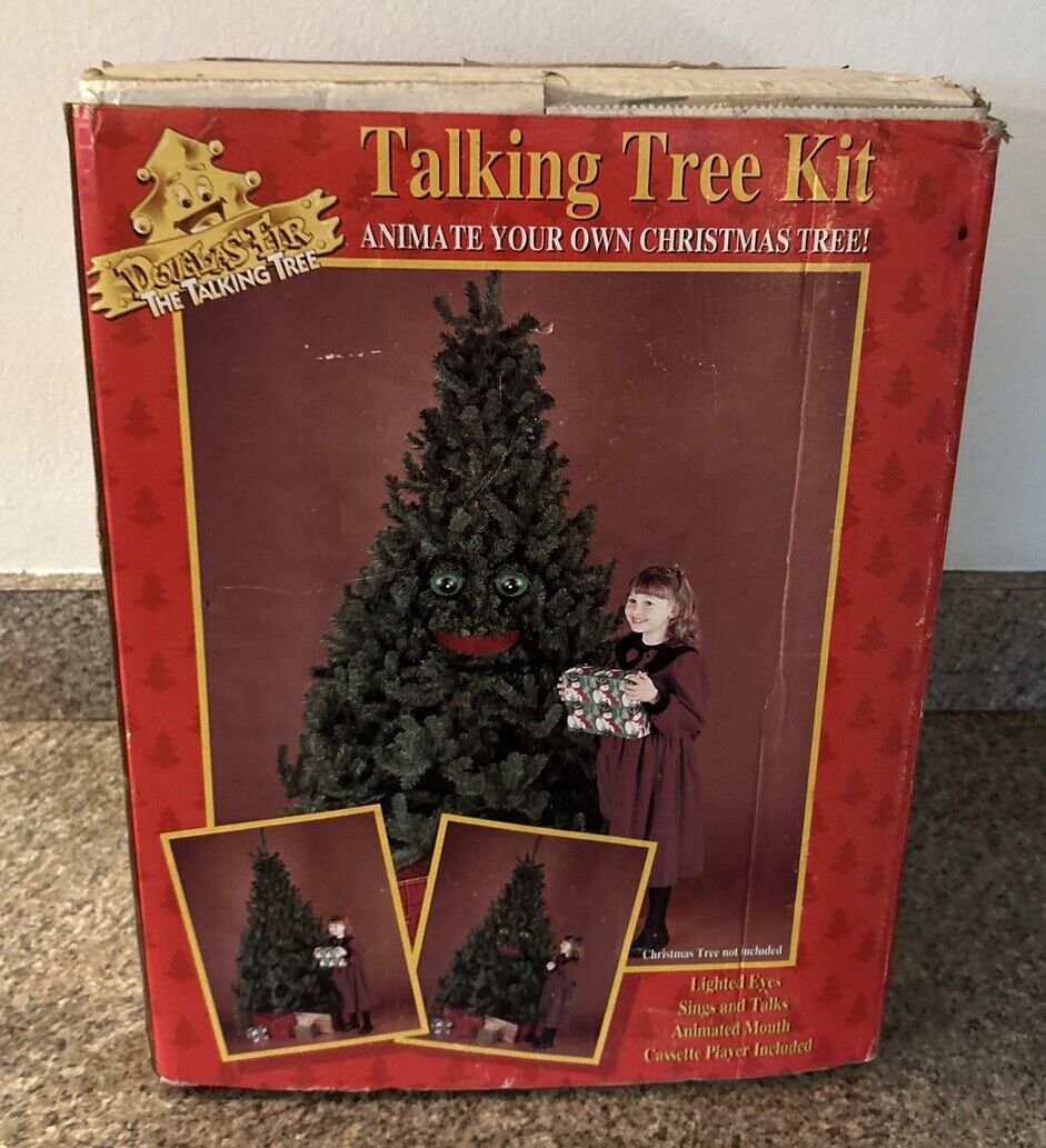 DOUGLAS FIR TALKING TREE KIT ANIMATE YOUR OWN CHRISTMAS TREE - NEW OPEN BOX