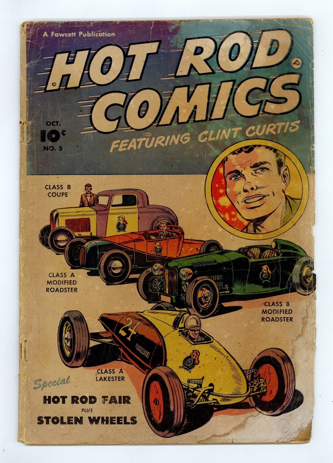 Hot Rod Comics #5 GD- 1.8 1952 Fawcett