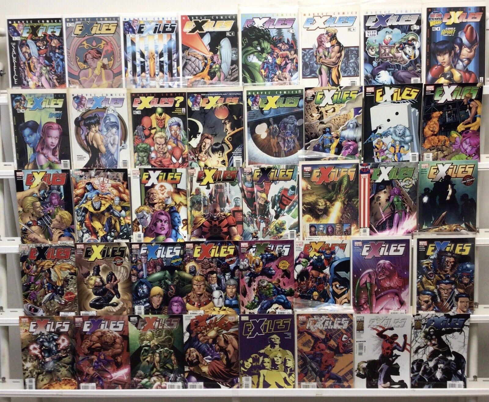 Marvel Comics Exiles 1st Series Comic Book Lot Of 40 Issues