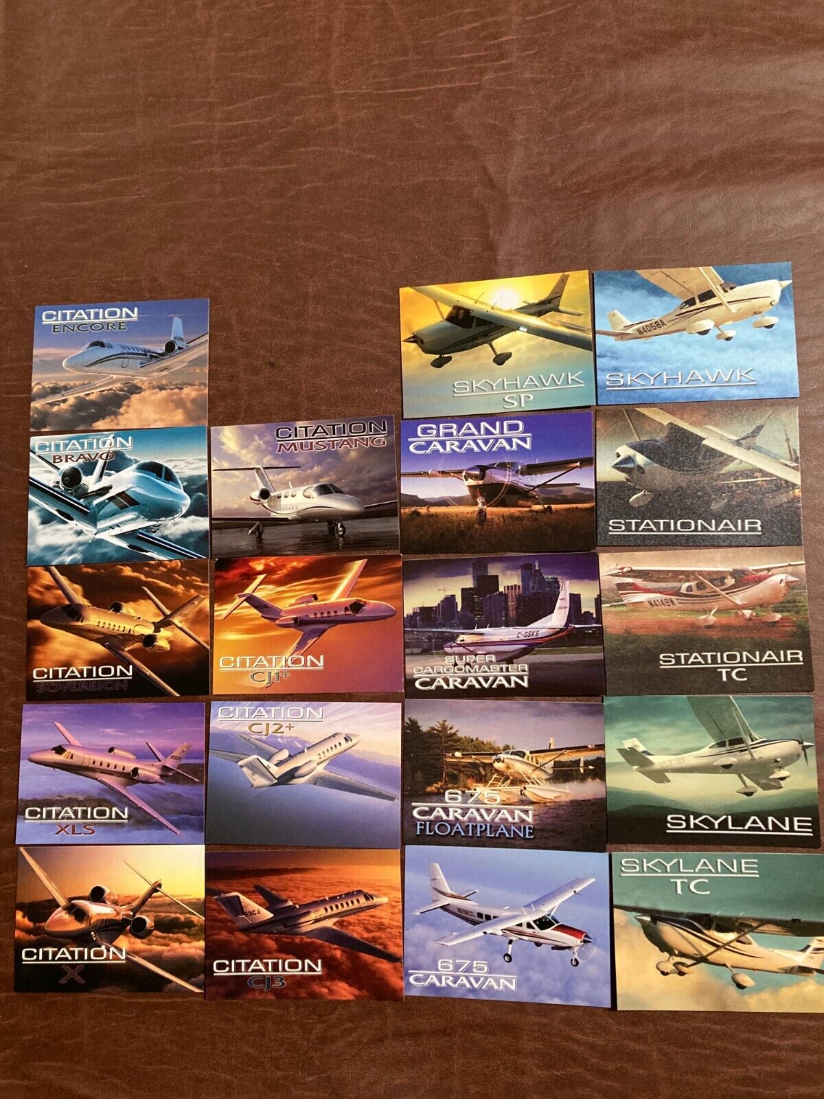 Cessna Aircraft plane identification cards-handouts at open house 80/90's