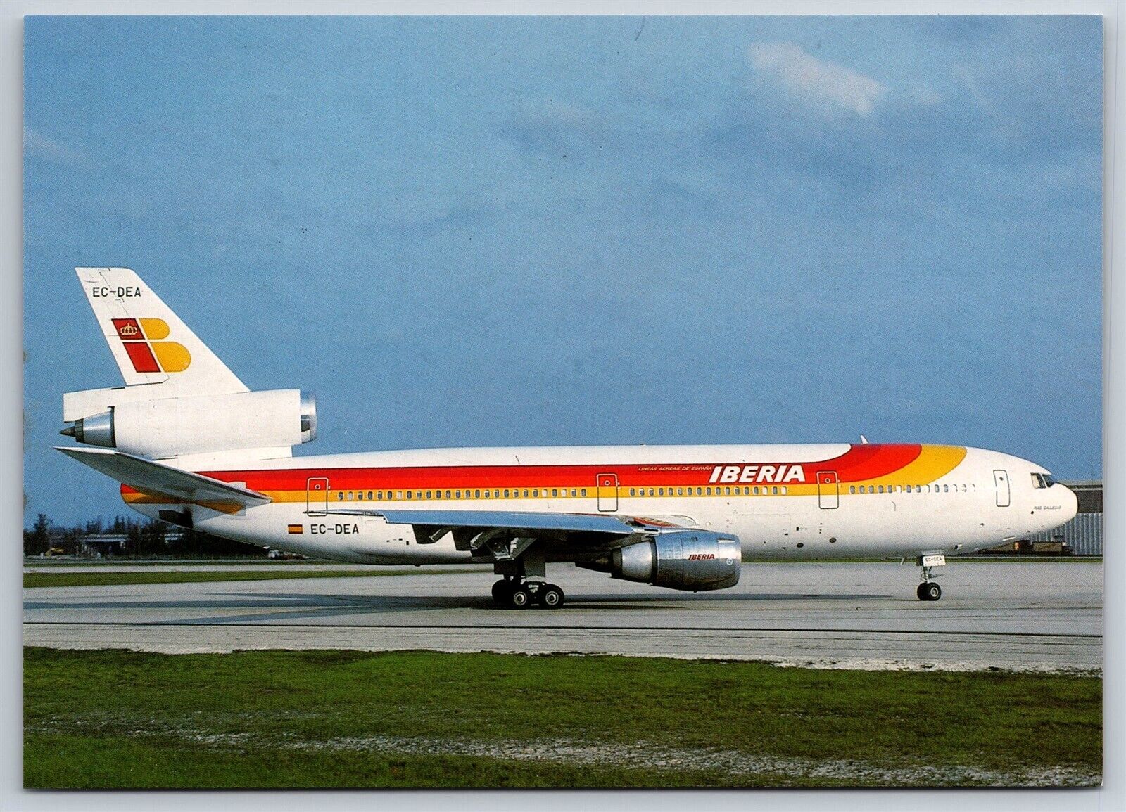 Airplane Postcard Iberia Airways Airlines Douglas DC-10-30 FX12