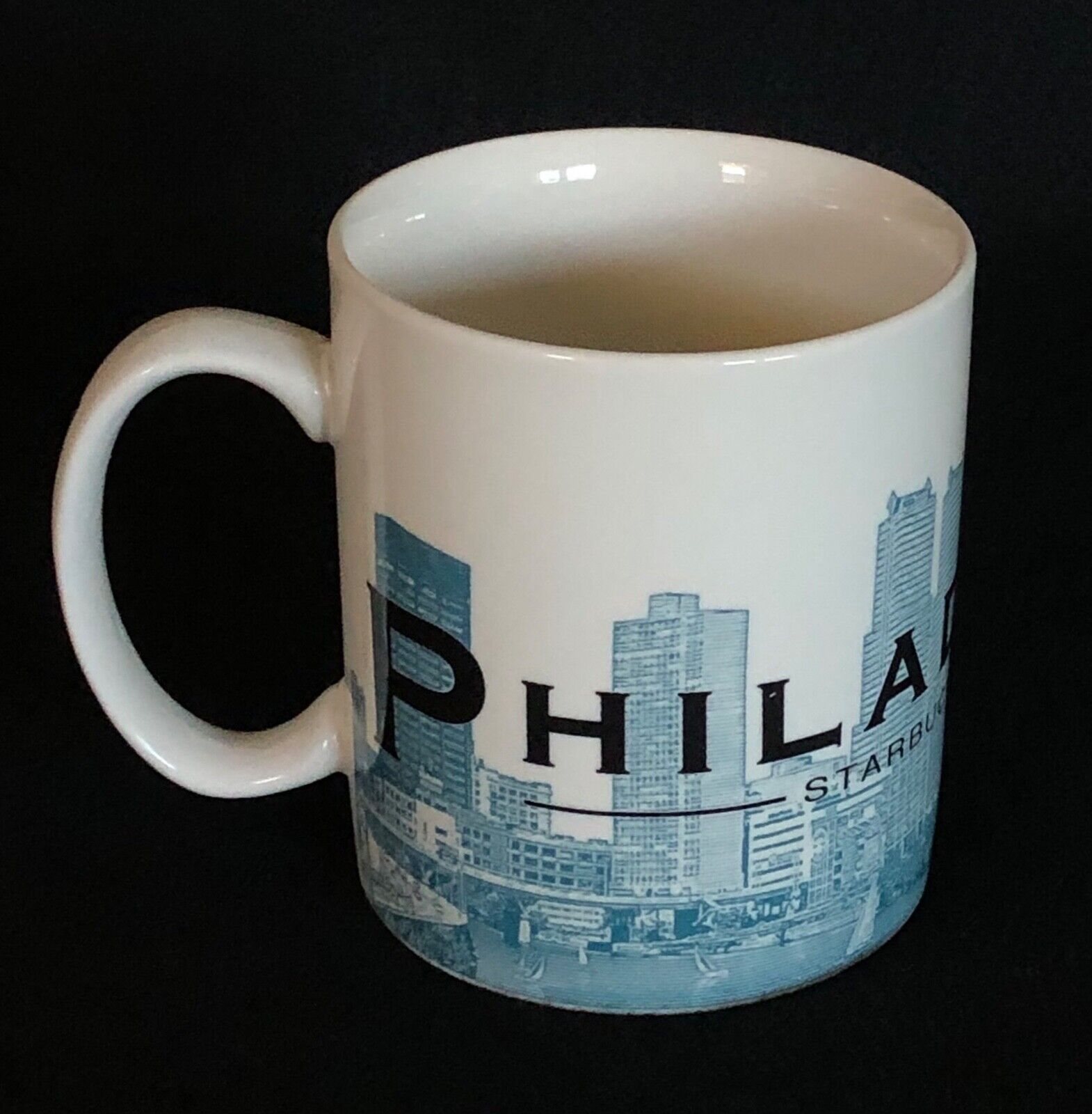STARBUCKS Philadelphia Coffee Mug 16oz 2002 Collector City Skyline Series One