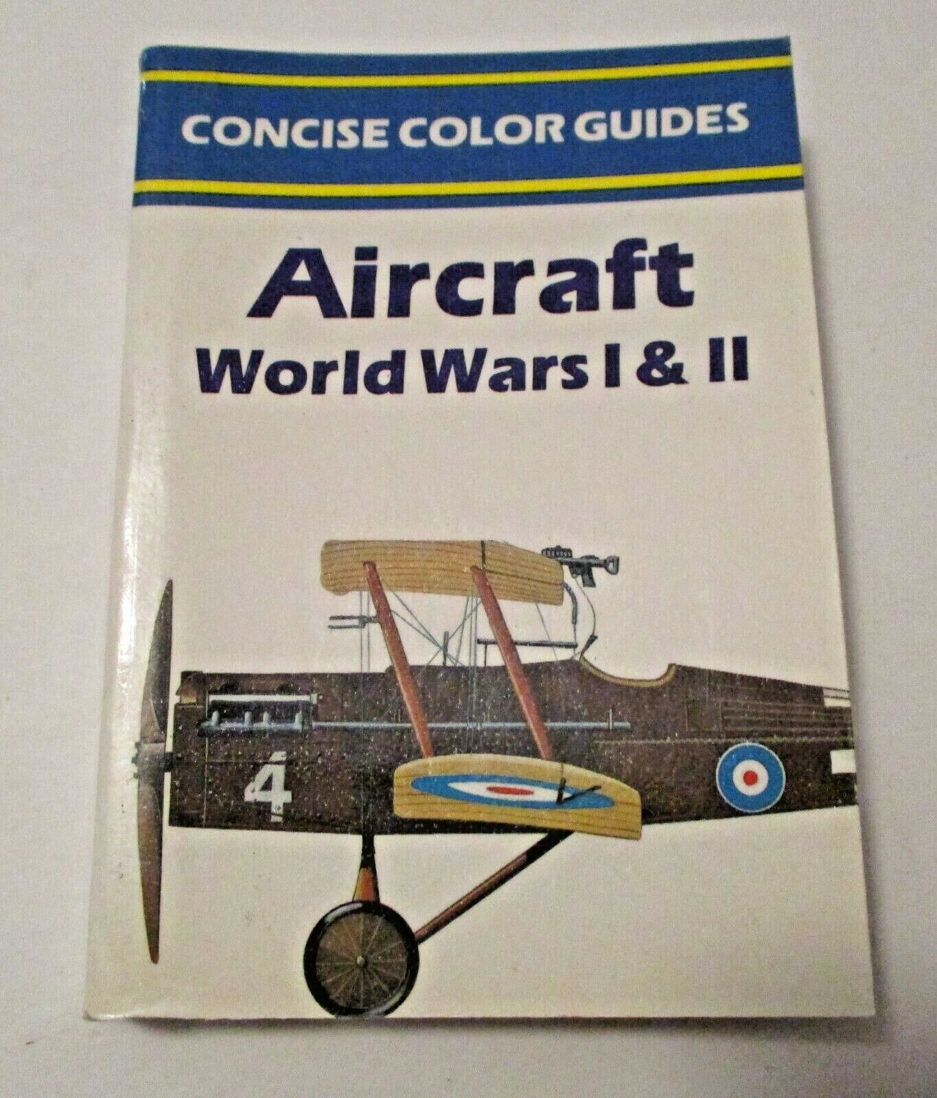 VINTAGE 1988 CONCISE COLOR GUIDES AIRCRAFT WORLD WARS I & II MILITARY BOOK