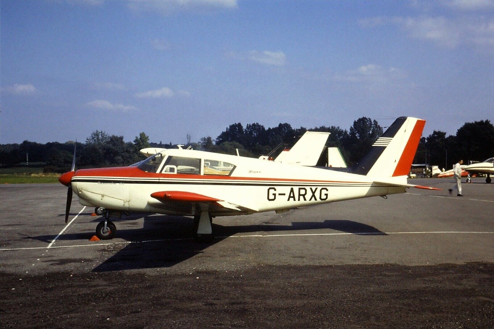 1971 Original 35mm colour slide of Piper PA-24-250 Comanche G-ARXG