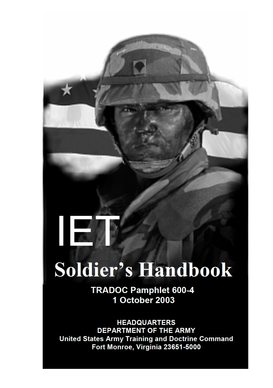 581 Page 2003 IET BASIC TRAINING SOLDIER'S MANUAL ARMY TESTING SMART on Data CD