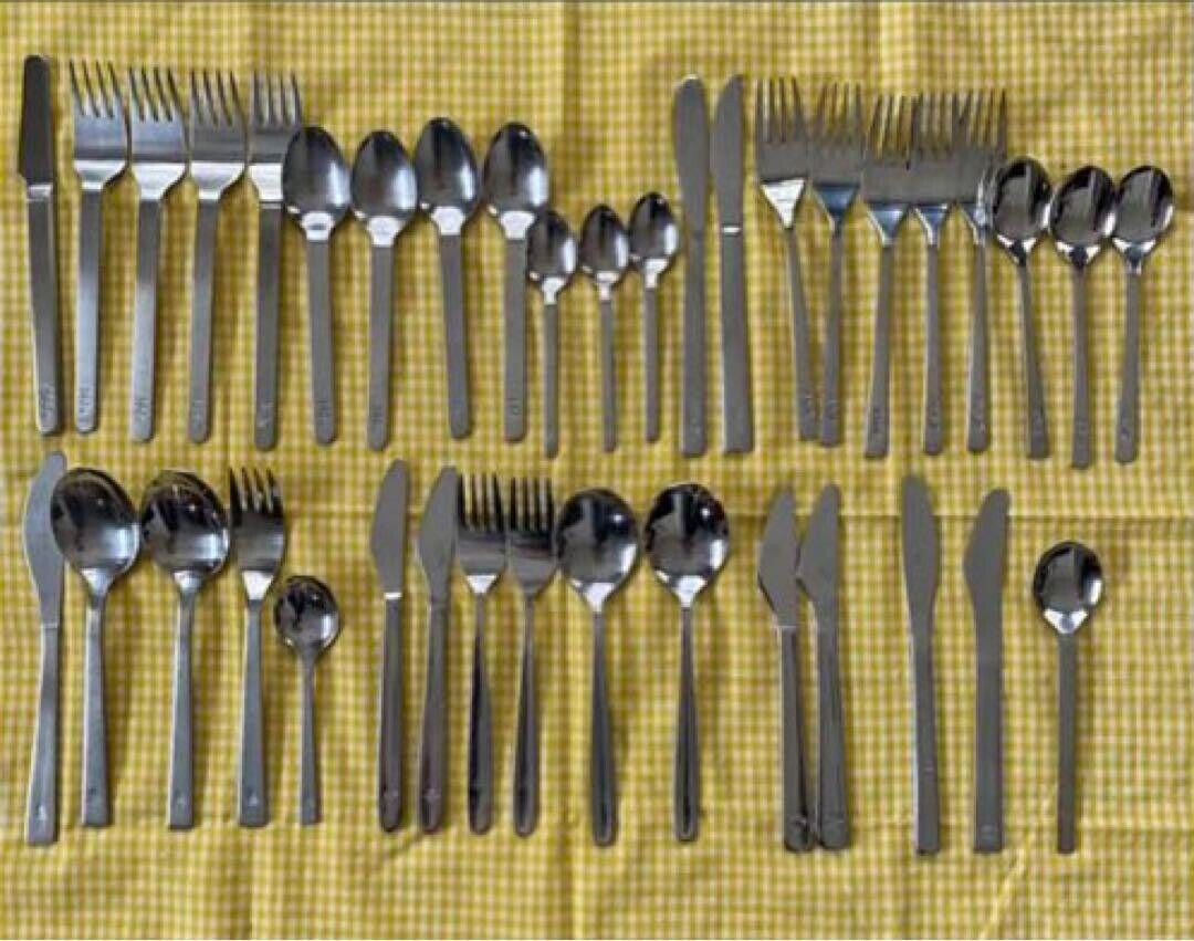 Various airline cutlery set Lot Vintage ANA JAL KLM Singapore NWA Continental