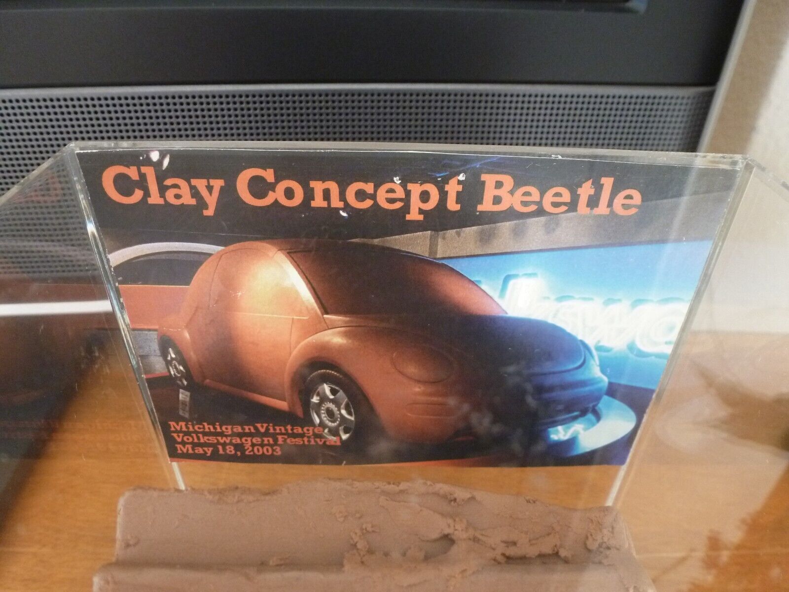 Clay Block From the  Prototype of the New Volkswagen Beetle 1990's