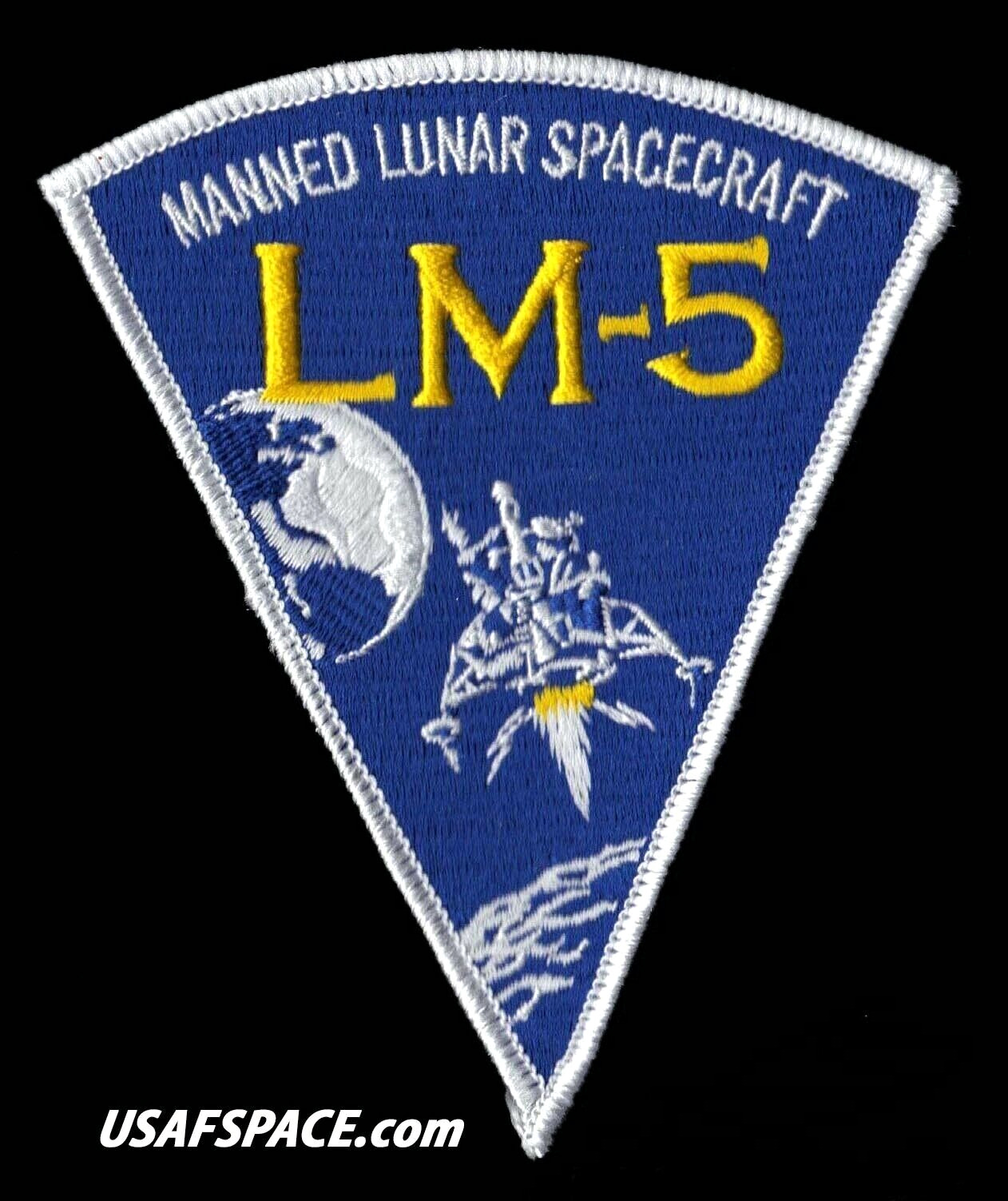 GRUMMAN LM -5  APOLLO 11 -LUNAR MODULE-EAGLE-ORIGINAL AB EMBLEM NASA SPACE PATCH