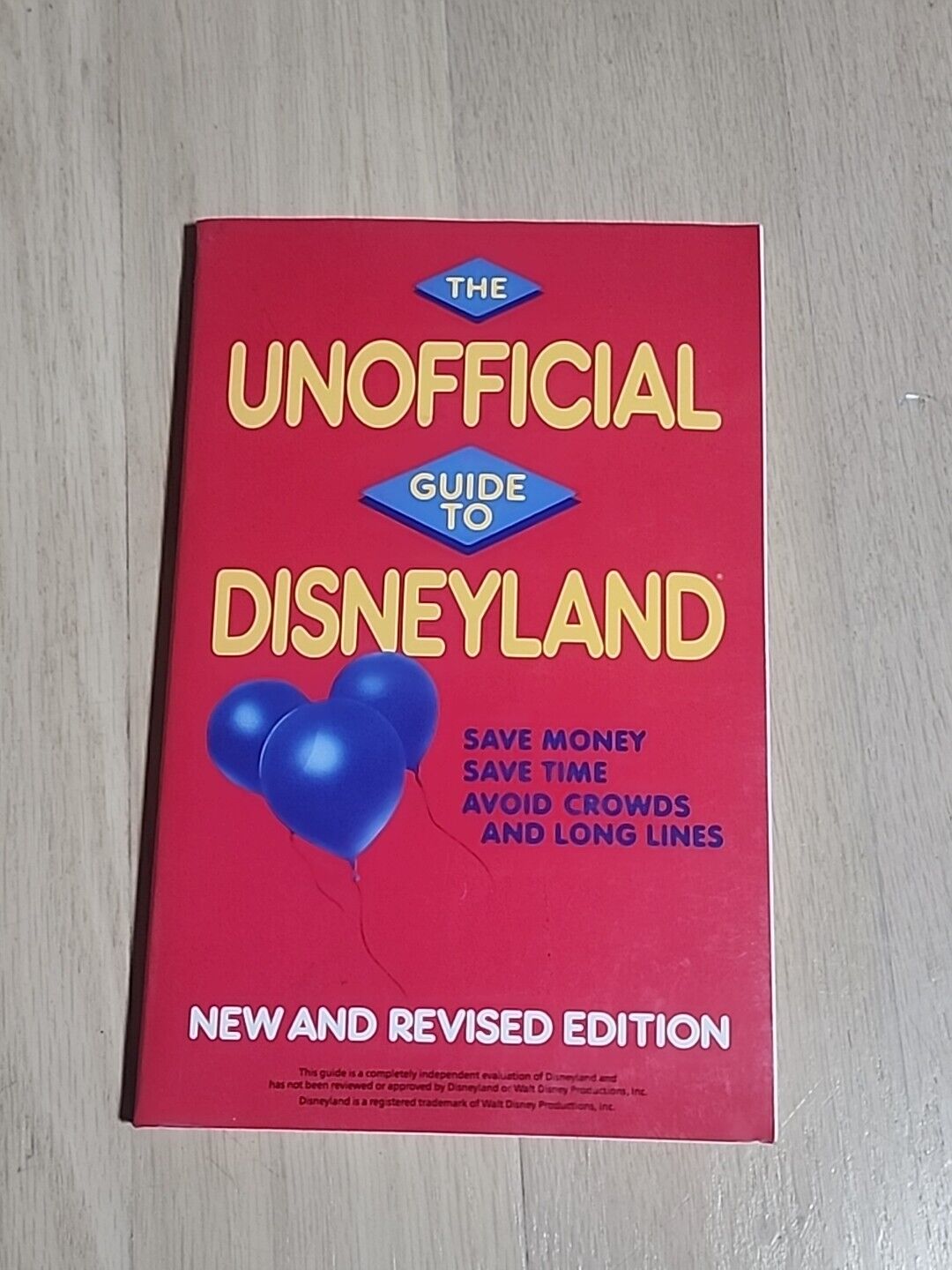 VTG the unofficial guide to disneyland New And Revised Edition  1987 