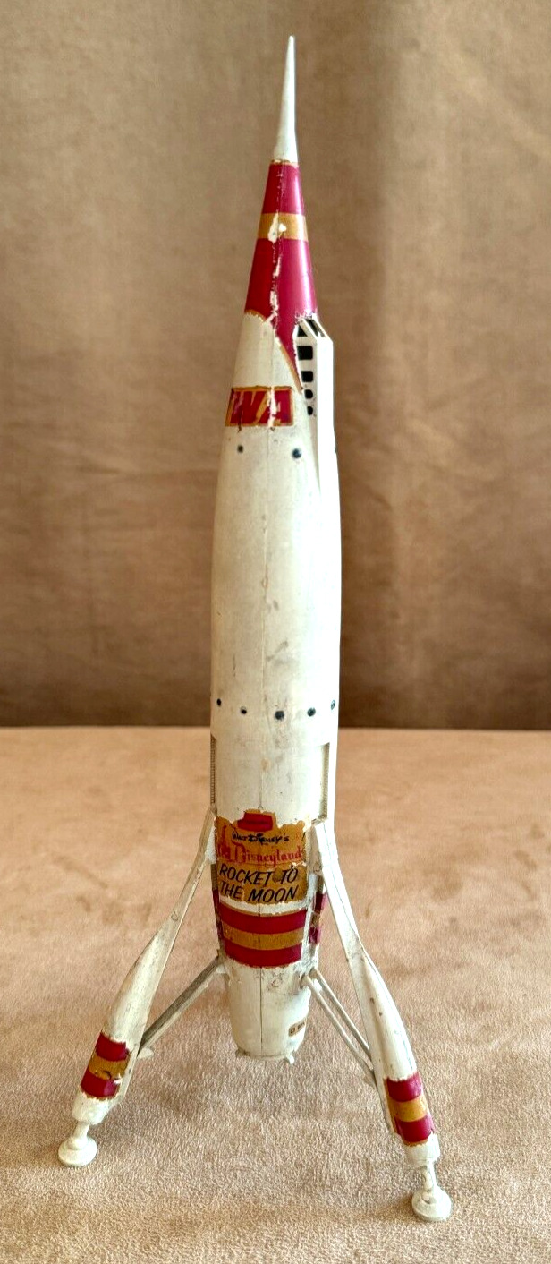Strombecker Disney Rocket to the moon 1958 Disneyland model ship vintage toy