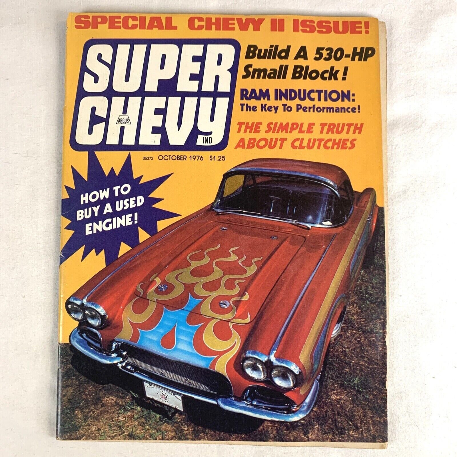 Super Chevy Magazine Chevy II Corvette GM Small Block Engine October 1976