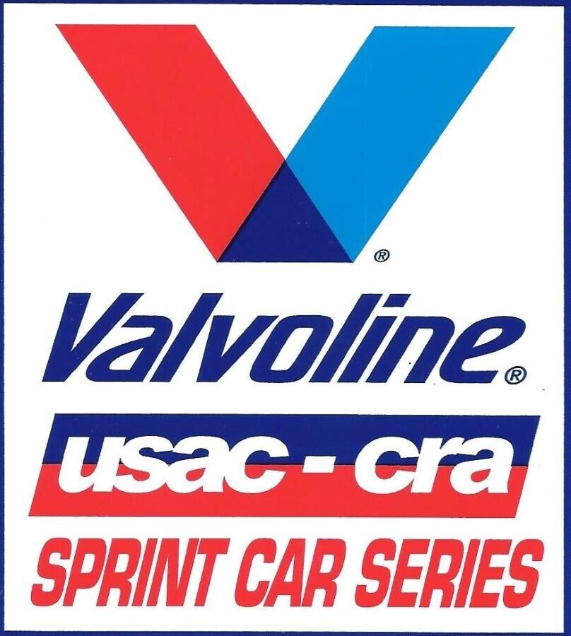 Valvoline USAC-CRA Sprint Car Series Decal Sticker NEW