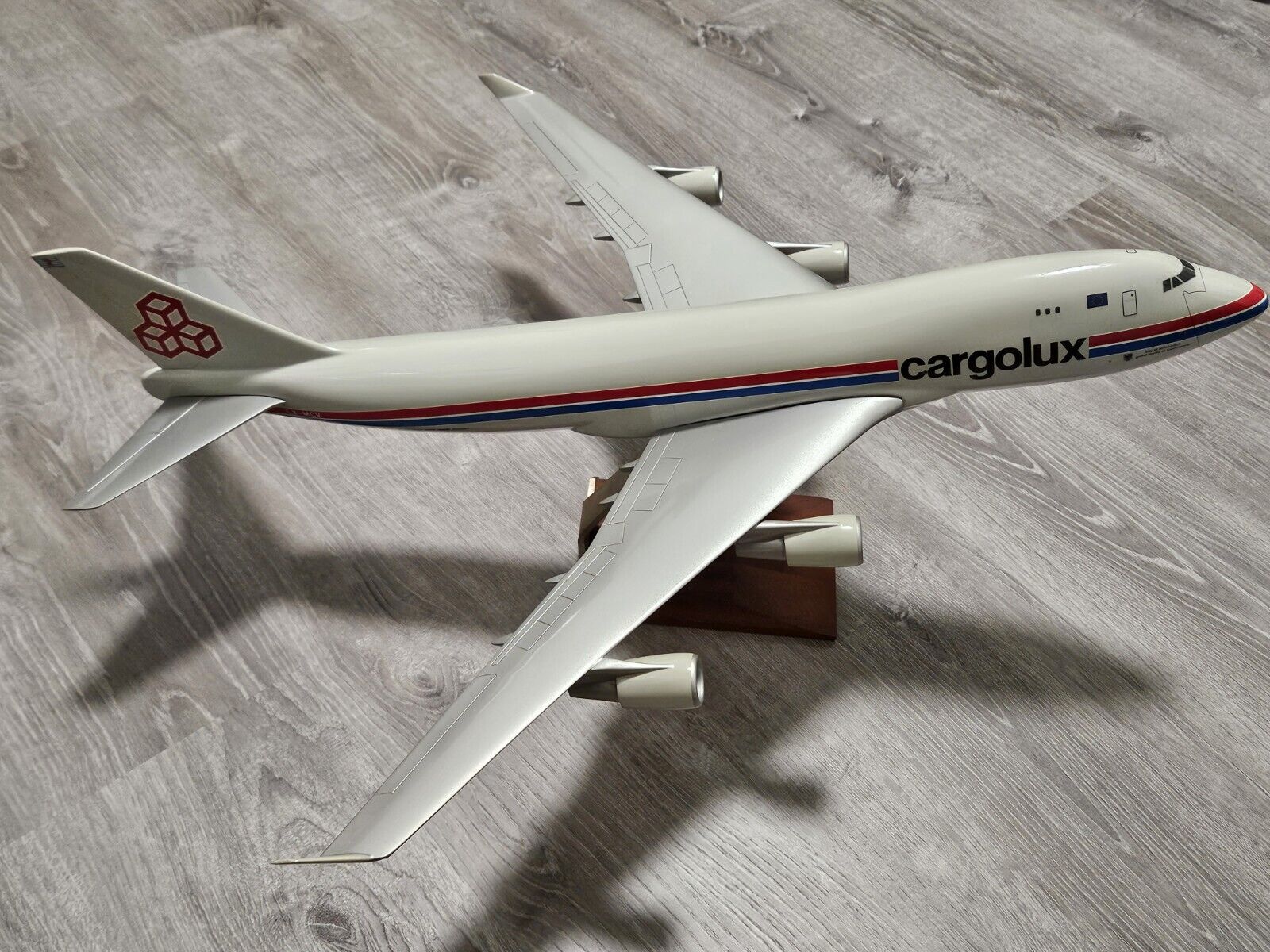 Rare Pacmin Cargolux Airlines Boeing 747-400 Freighter 1/100 Scale Model LX-MCV
